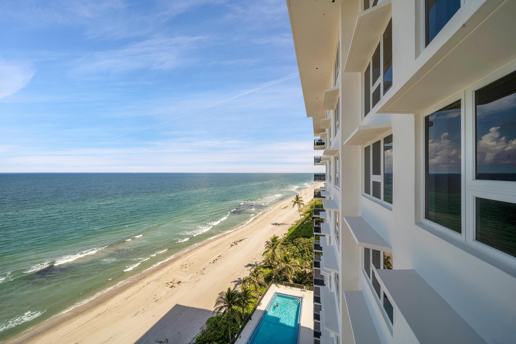 2066 North Ocean Boulevard, Unit 12NE Boca Raton, FL 33431 - Photo 15 of 53 a view of an ocean from a balcony