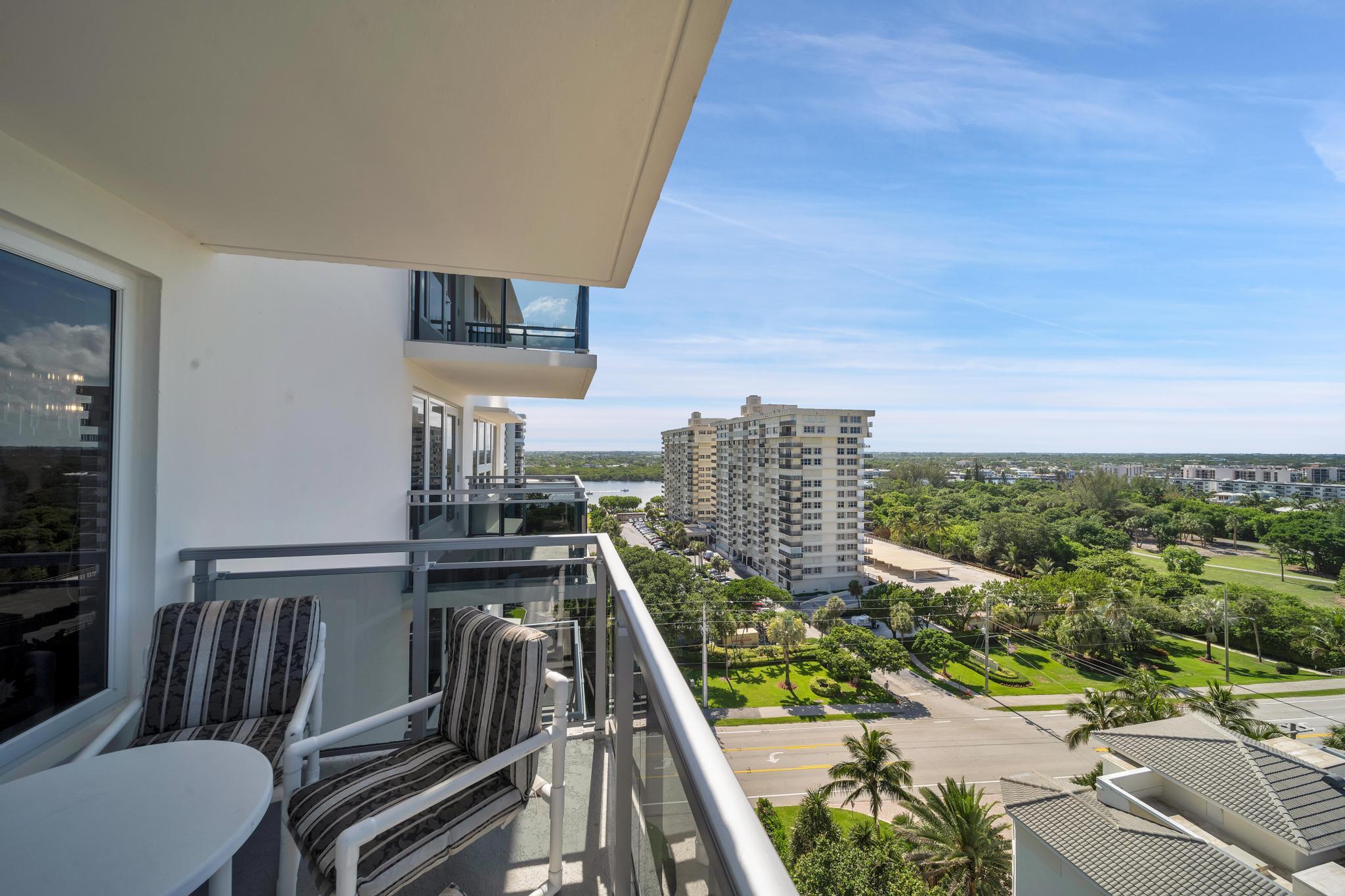 2066 North Ocean Boulevard, Unit 12NE Boca Raton, FL 33431 - Photo 24 of 53 a view of a balcony with an ocean view