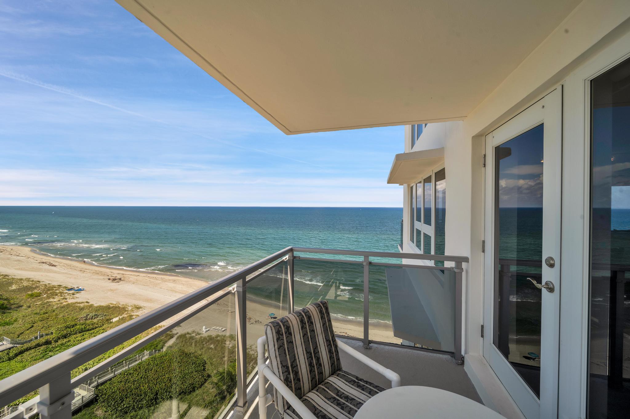 2066 North Ocean Boulevard, Unit 12NE Boca Raton, FL 33431 - Photo 25 of 53 a balcony with view of ocean