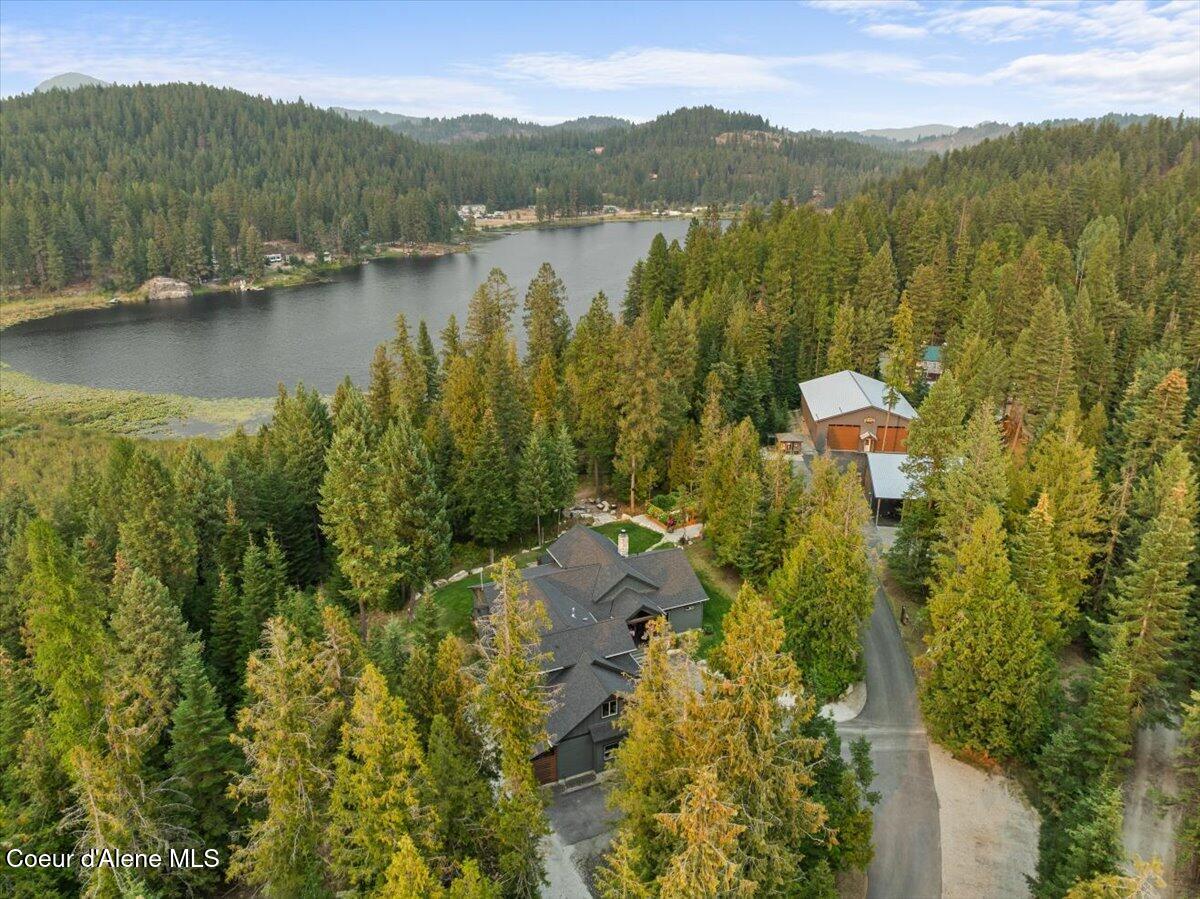 529 South Beaver Lake Road Athol, ID 83801 - Photo 9 of 85 Aerial front of home