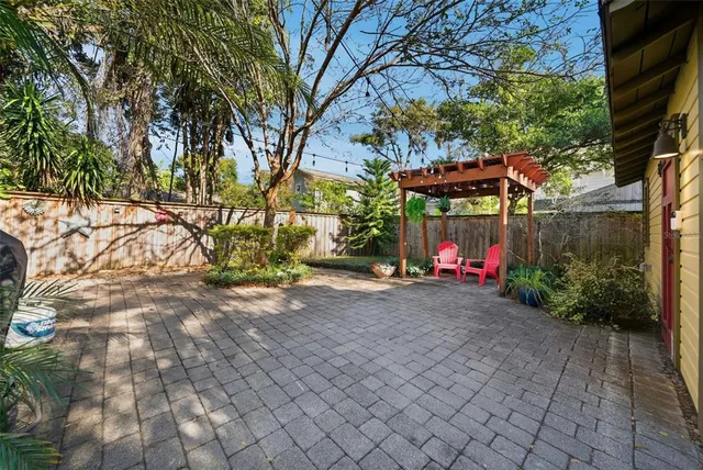 a view of porch with wooden floor and outdoor seating