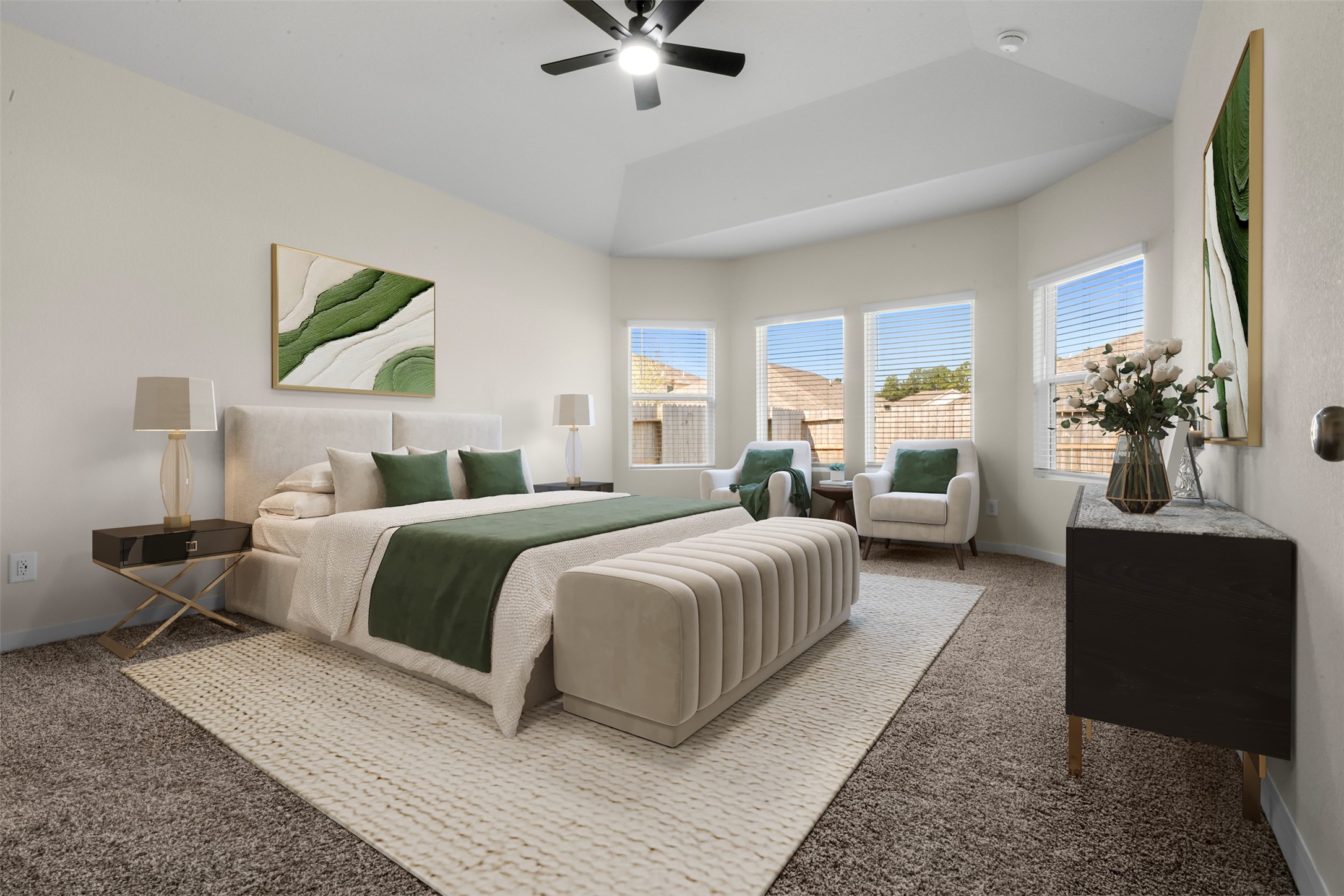 1506 King Rnch Road Conroe, TX 77301 - Photo 12 of 32 Primary bedroom with tons of natural light-virtually staged