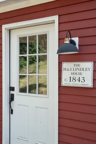 a view of front door of house