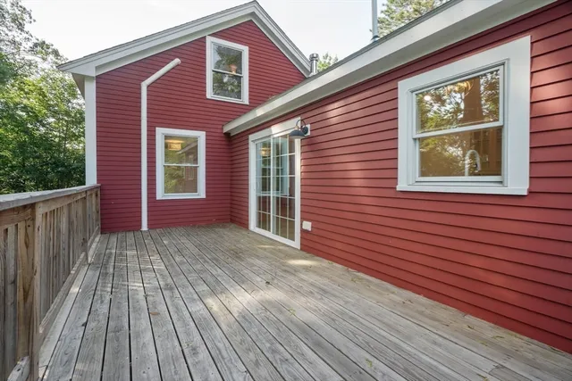 a view of a house with wooden floor