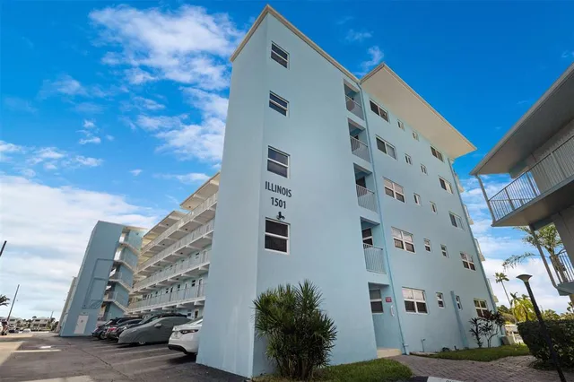 a front view of a building