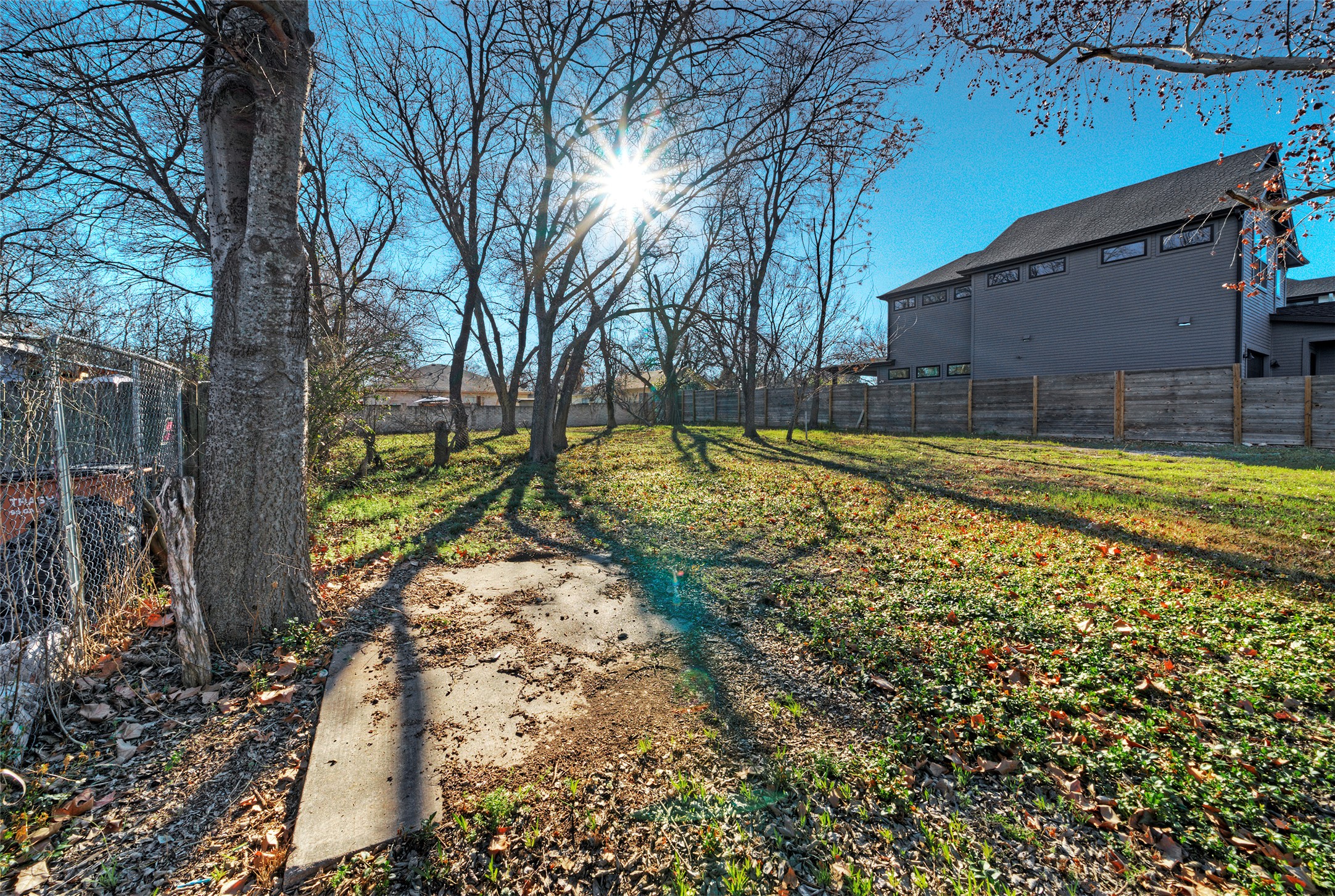 411 Hackberry Lane Austin, TX 78753 - Photo 9 of 18 a view of a backyard with large tree
