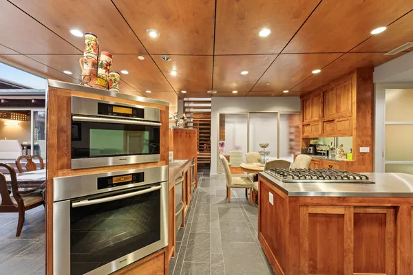 a bathroom with a sink and mirror