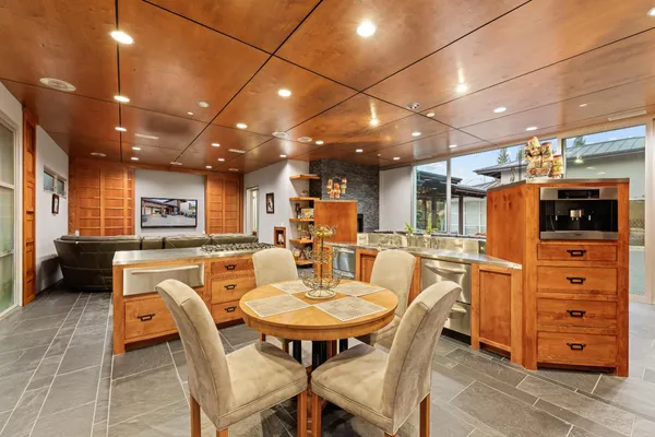 a view of an empty room with a balcony