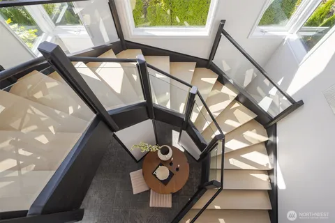 a view of an entryway with a window