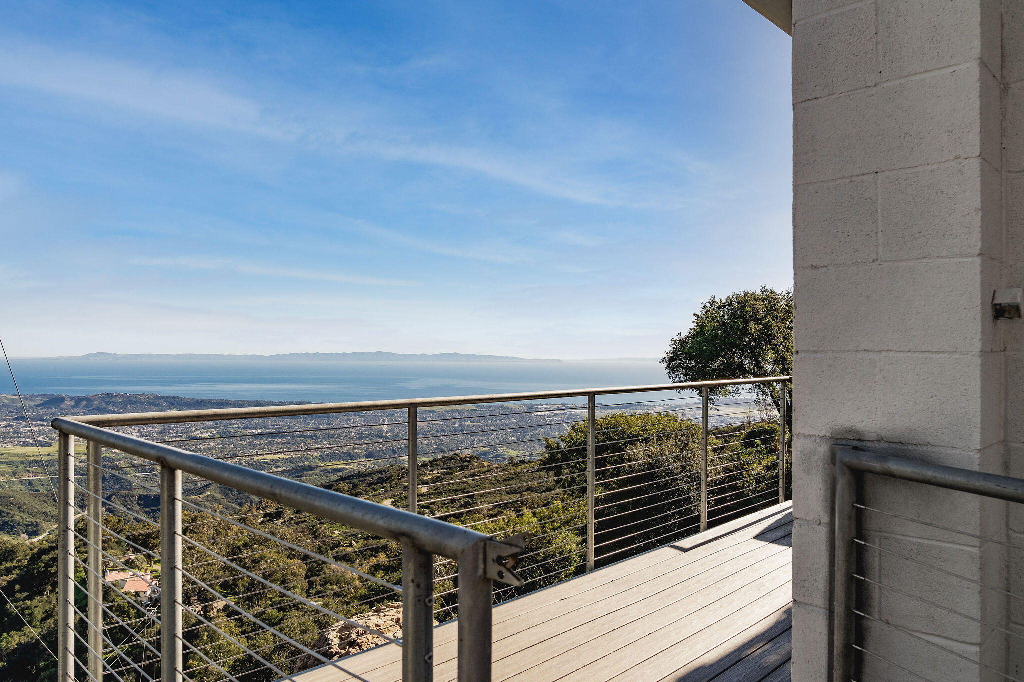 4825 Rim Road Santa Barbara, CA 93105 - Photo 31 of 36 Long deck with top-of-world views