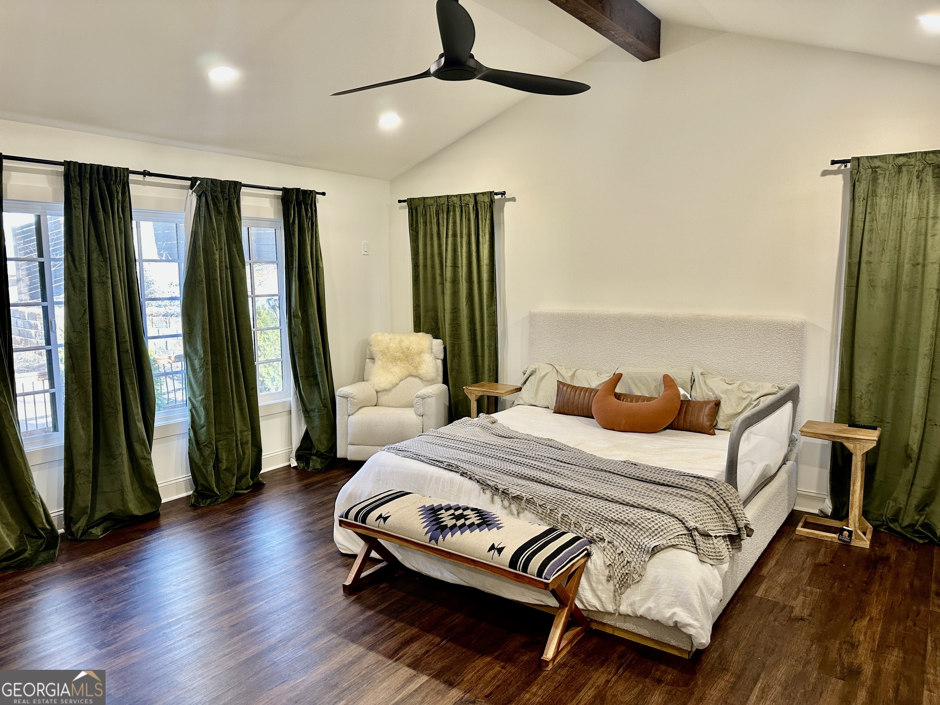 775 Ridgewood Avenue Gainesville, GA 30501 - Photo 29 of 77 a bedroom with a bed and a large window