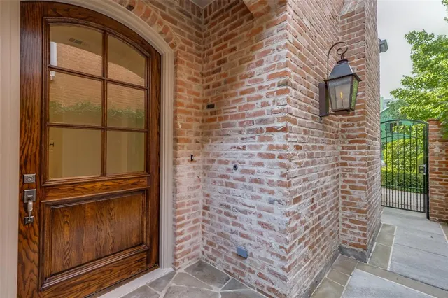 a view of front door of house