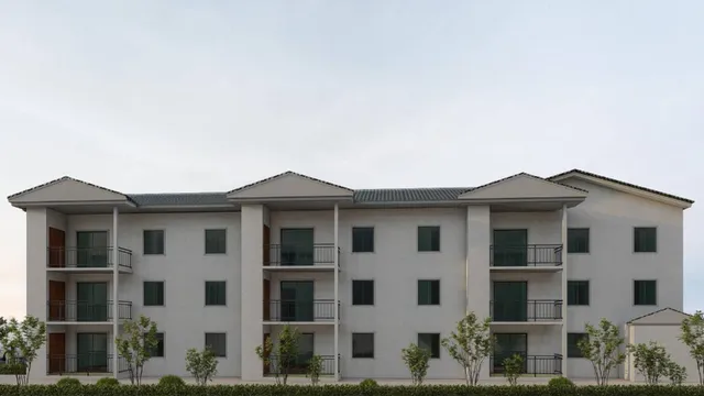 a front view of a house with glass windows