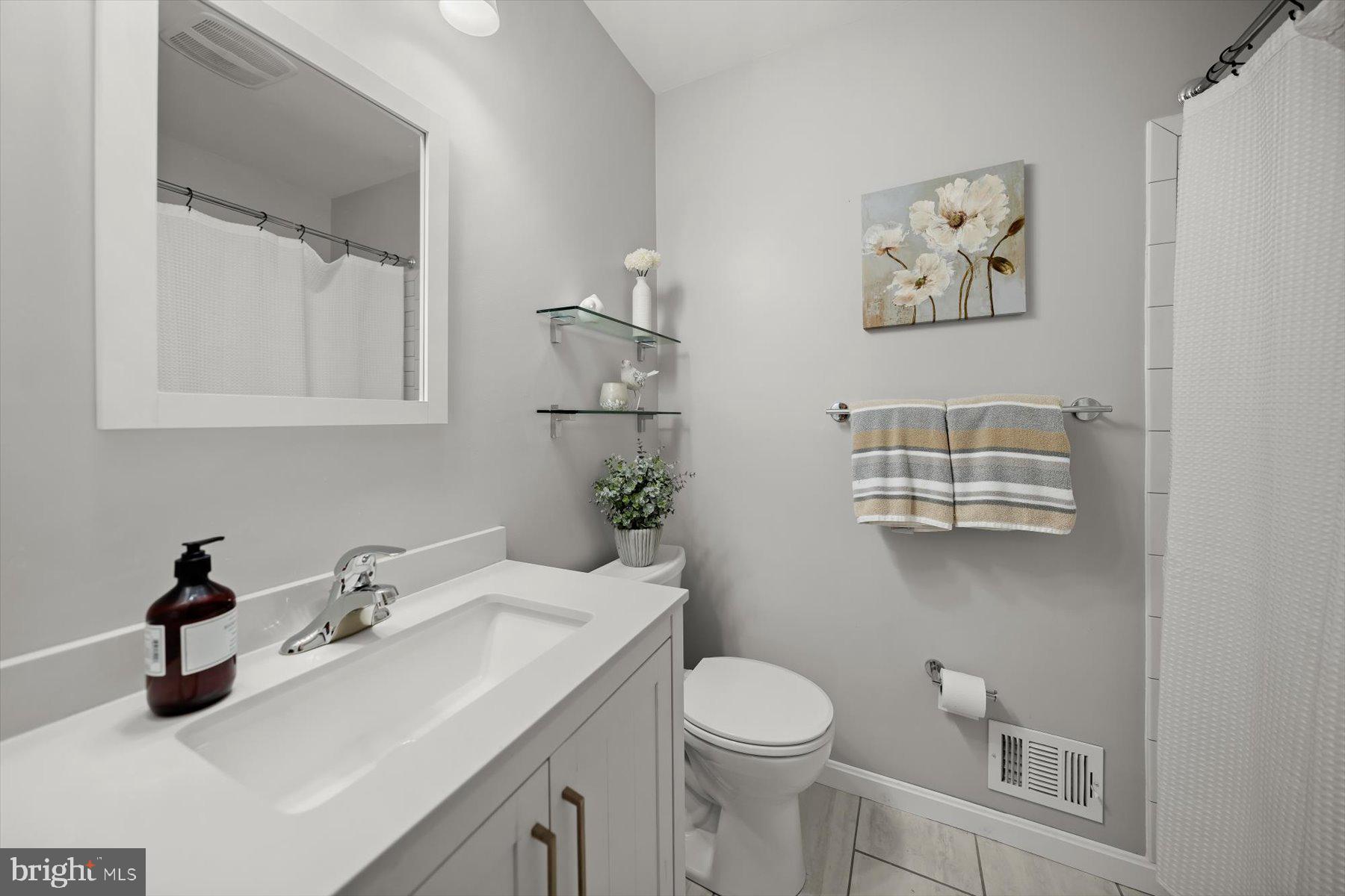 6819 Ben Franklin Road Springfield, VA 22150 - Photo 36 of 47 a bathroom with a sink and a toilet