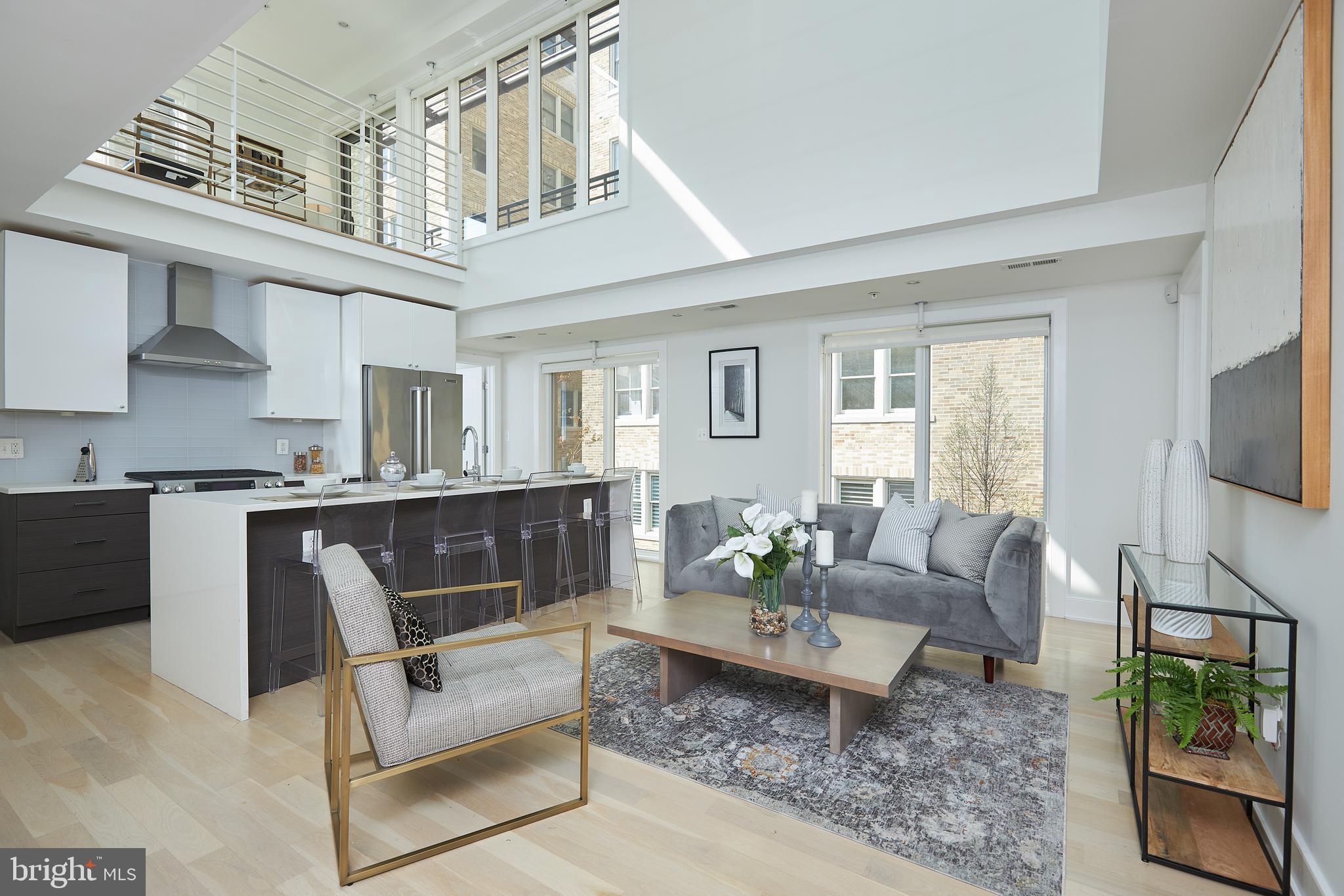 2014 Kalorama Road Northwest, Unit 8 Washington, DC 20009 - Photo 1 of 43 Soaring Open Space and Flow - Kitchen/Living
