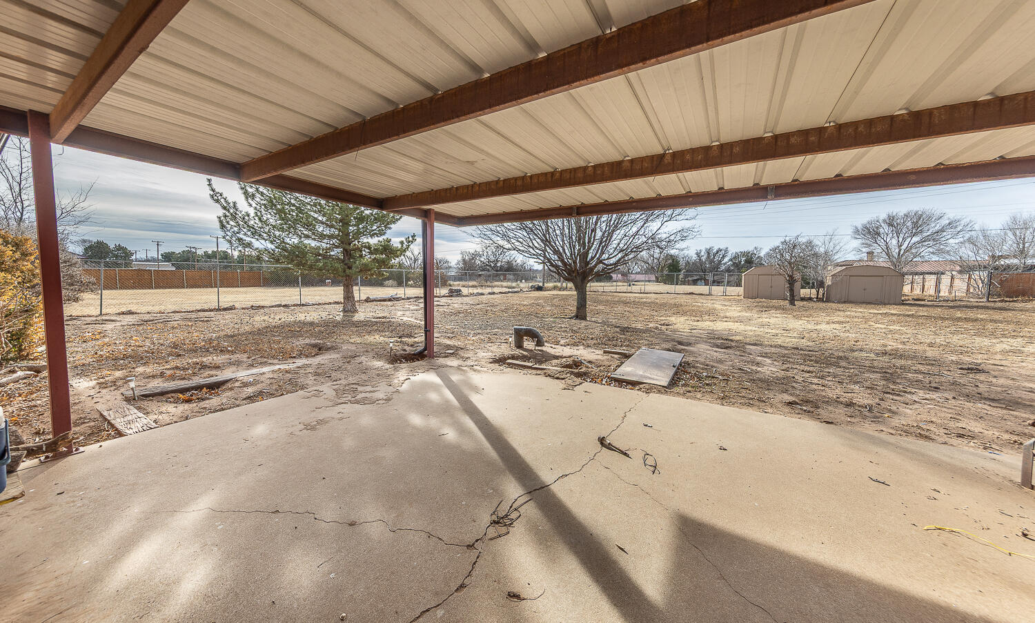 505 Owen Street Lubbock, TX 79403 - Photo 28 of 32 a view of a backyard of the house