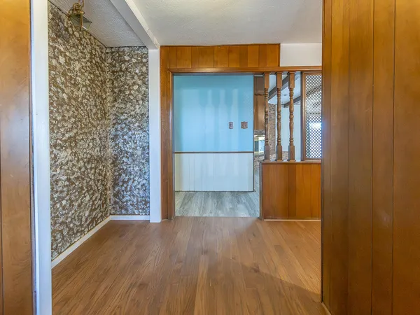 a view of wooden floor in a room