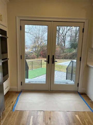 a view of front door