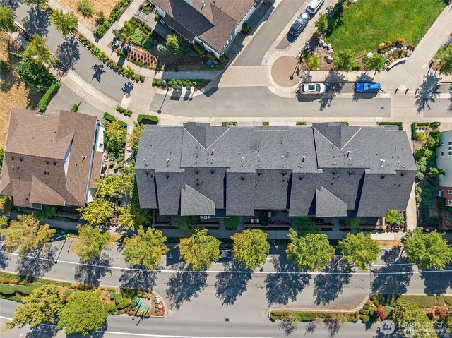 an aerial view of a city