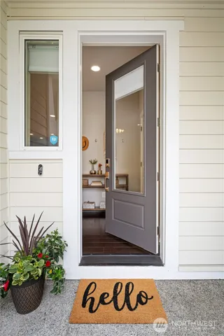 a view of front door