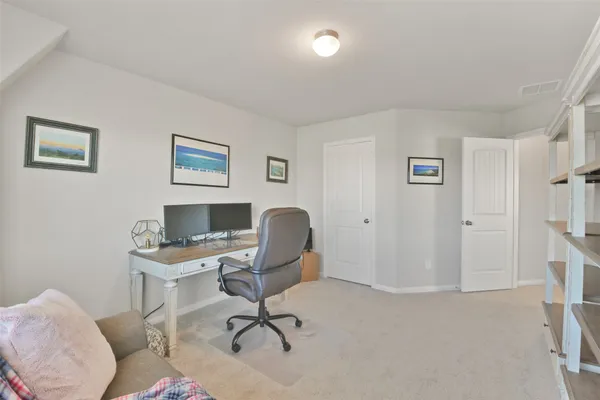 a view of a workspace with a window