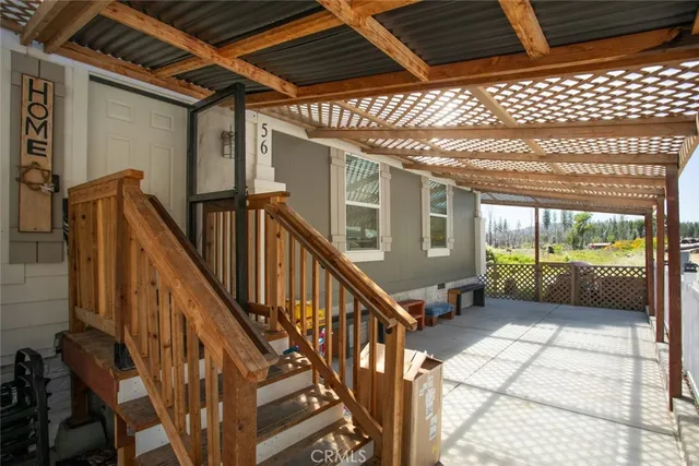 a view of backyard with green space