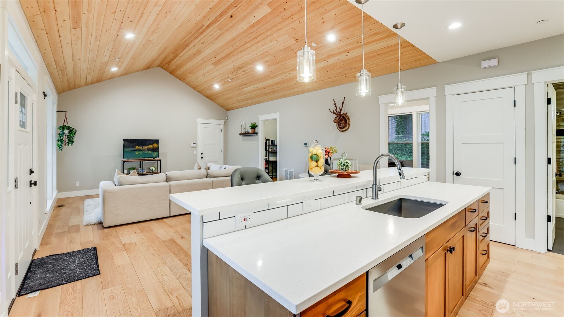 18620 Southeast 216th Street Renton, WA 98058 - Photo 13 of 28 a view of living room with furniture and flat screen tv