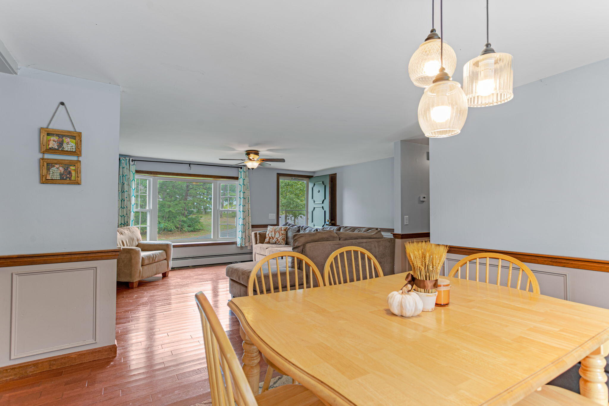 23 Meredith Road Forestdale, MA 02644 - Photo 10 of 22 a view of a dining room with furniture wooden floor and chandelier
