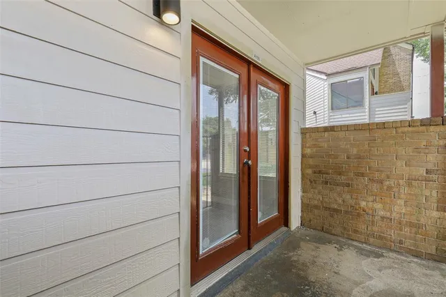 a view of front door