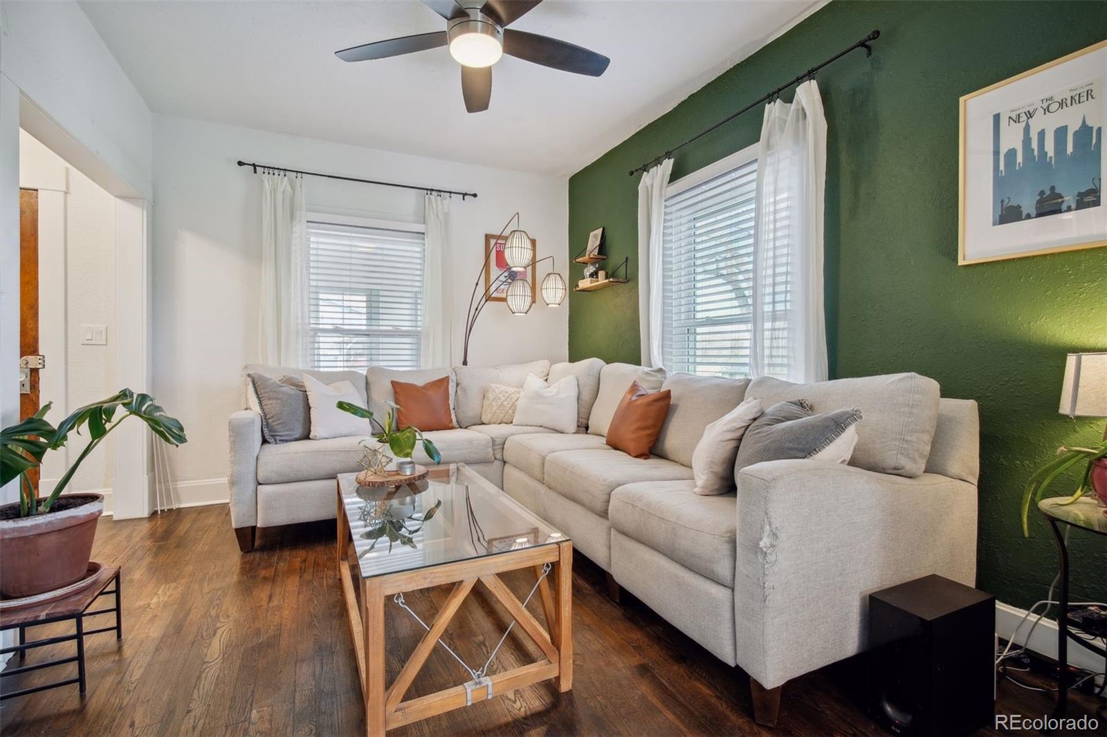 60 Perry Street Denver, CO 80219 - Photo 10 of 43 a living room with furniture and a wooden floor