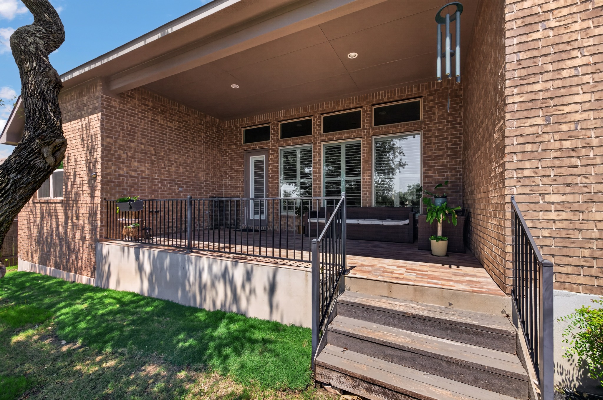 4105 Haight Street Round Rock, TX 78681 - Photo 34 of 40 a view of a house with backyard and porch