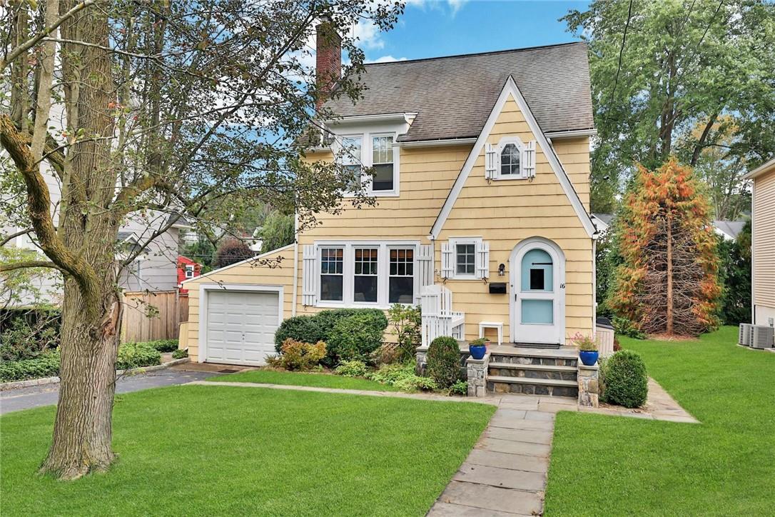 a view of backyard with a garden and plants