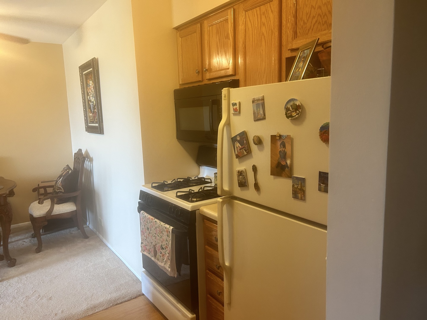 1880 Bonnie Lane, Unit 417 Hoffman Estates, IL 60169 - Photo 9 of 14 a kitchen with a stove and a refrigerator
