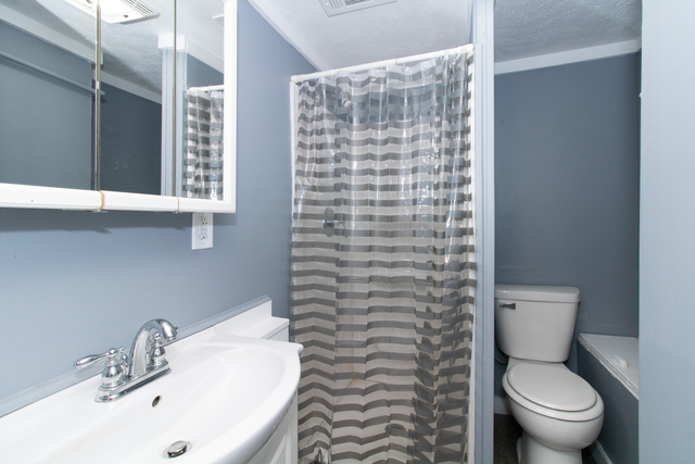 120 North Coolidge Street Normal, IL 61761 - Photo 7 of 21 a bathroom with a sink a toilet and shower