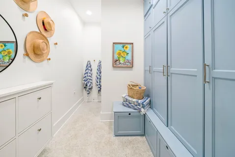 a room with storage and utility