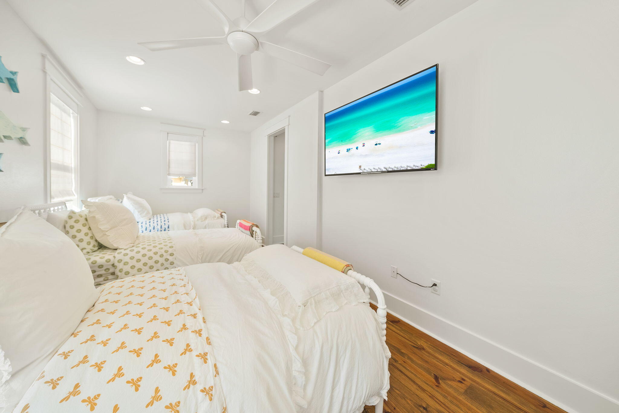 20 Beargrass Way Santa Rosa Beach, FL 32459 - Photo 36 of 50 a bedroom with a bed and a painting on the wall