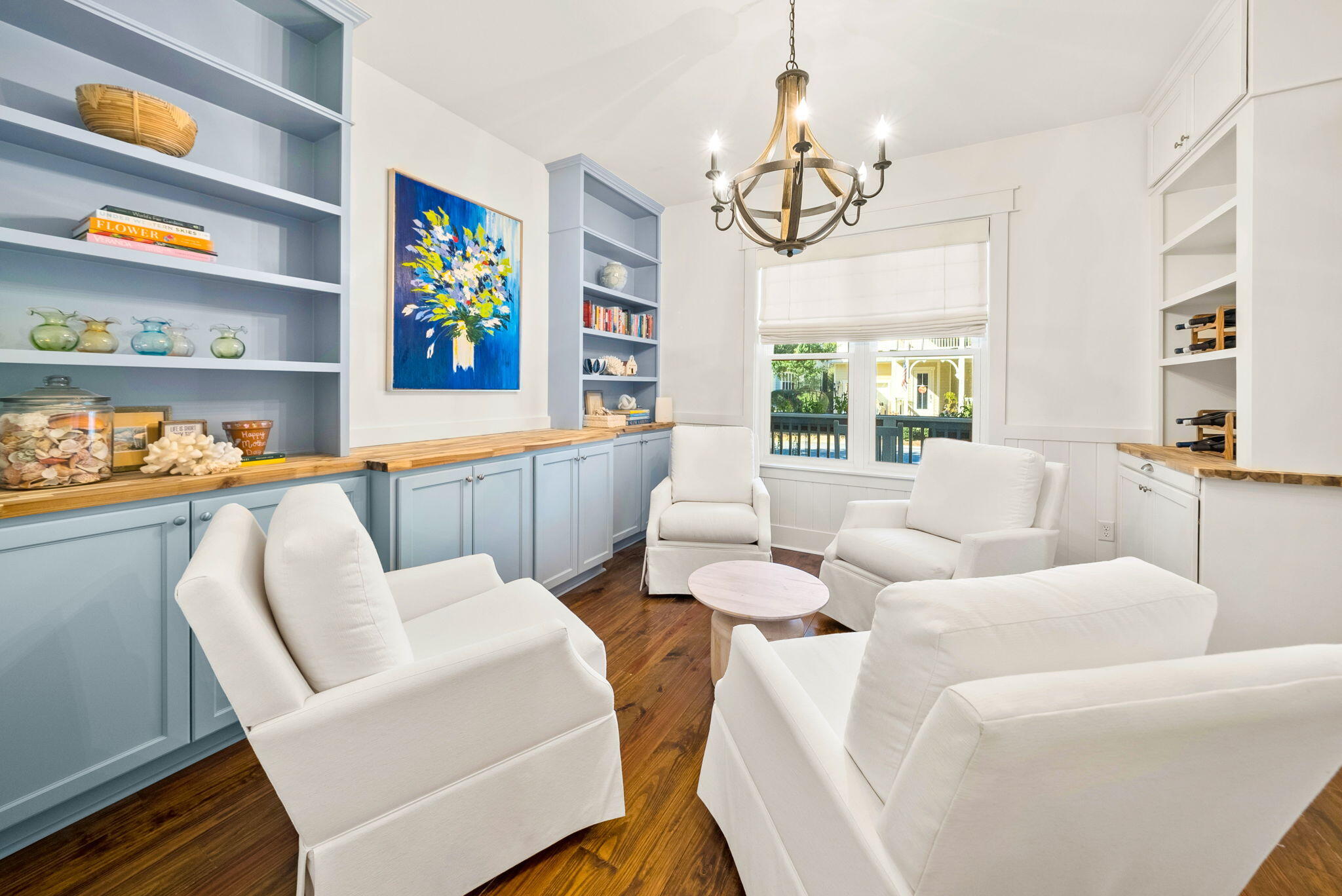 20 Beargrass Way Santa Rosa Beach, FL 32459 - Photo 5 of 50 a living room with furniture fireplace and a large window
