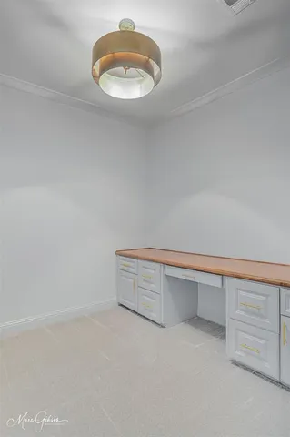 a view of a porch of a house