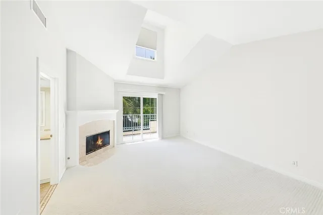 a view of livingroom with a fireplace