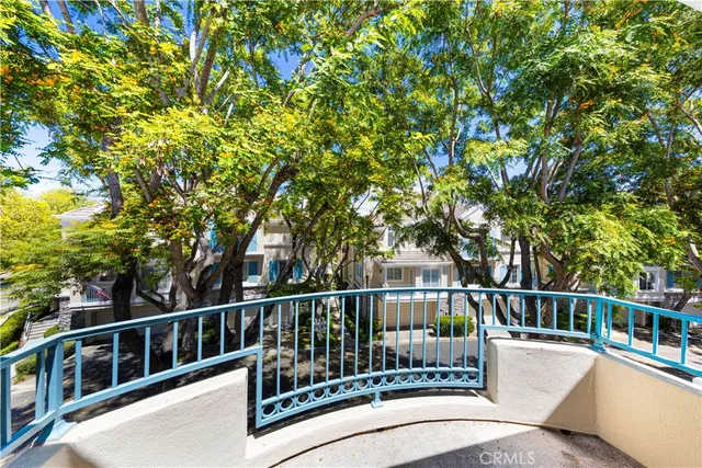 a view of a balcony with lake view