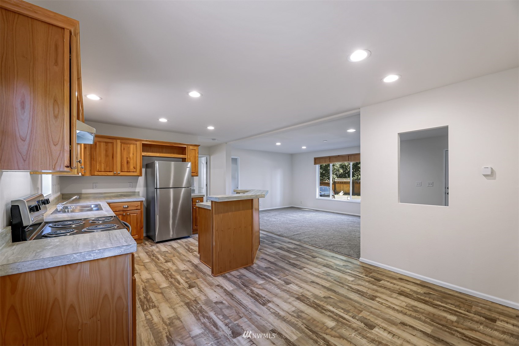 3616 North Red River Road Ferndale, WA 98248 - Photo 10 of 28 a view of kitchen and refrigerator in it