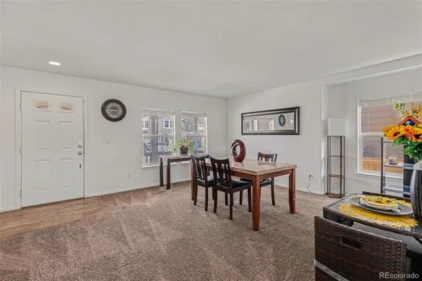 a view of a livingroom with furniture