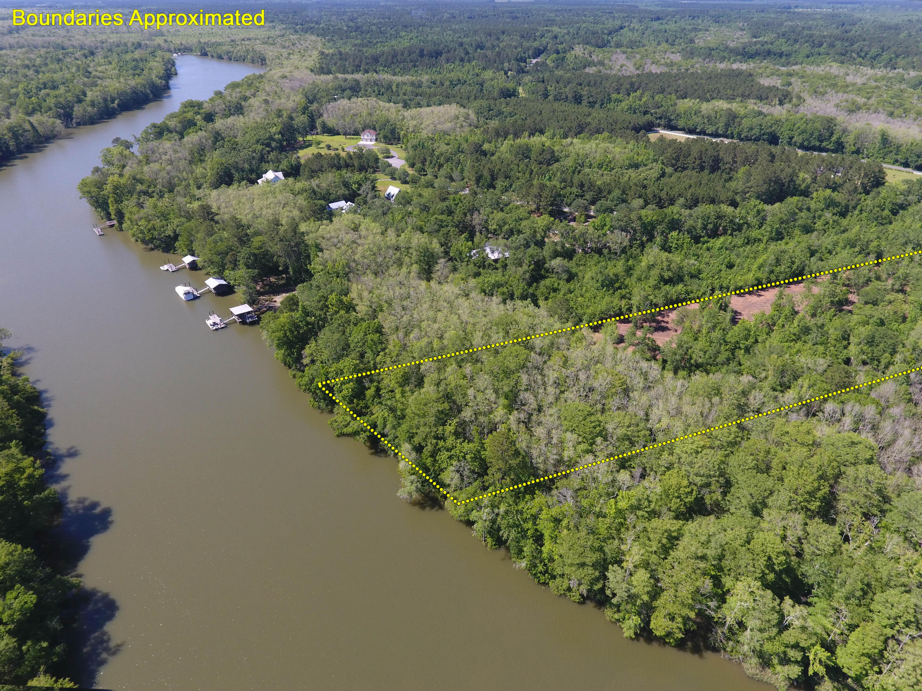 2 Corner Loop Georgetown, SC 29440 - Photo 4 of 17 Waterfront-Aerial-with-lines-side-shot