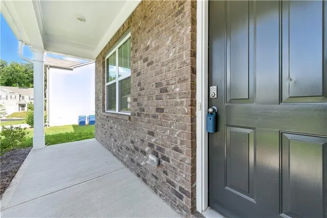 a view of a door front of a house