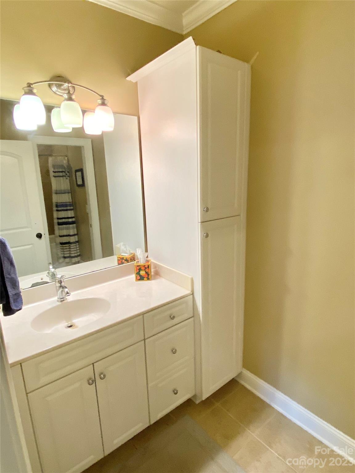 13849 Beatties Ford Road Huntersville, NC 28078 - Photo 32 of 48 a bathroom with a sink and a mirror