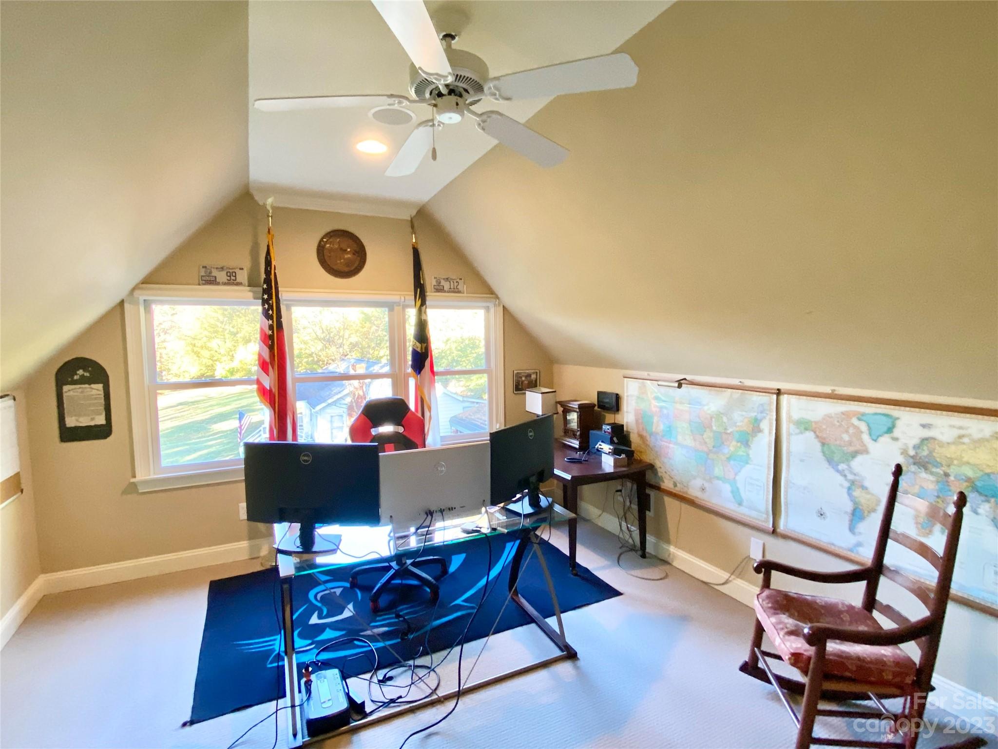 13849 Beatties Ford Road Huntersville, NC 28078 - Photo 36 of 48 a workspace with furniture window and wooden floor