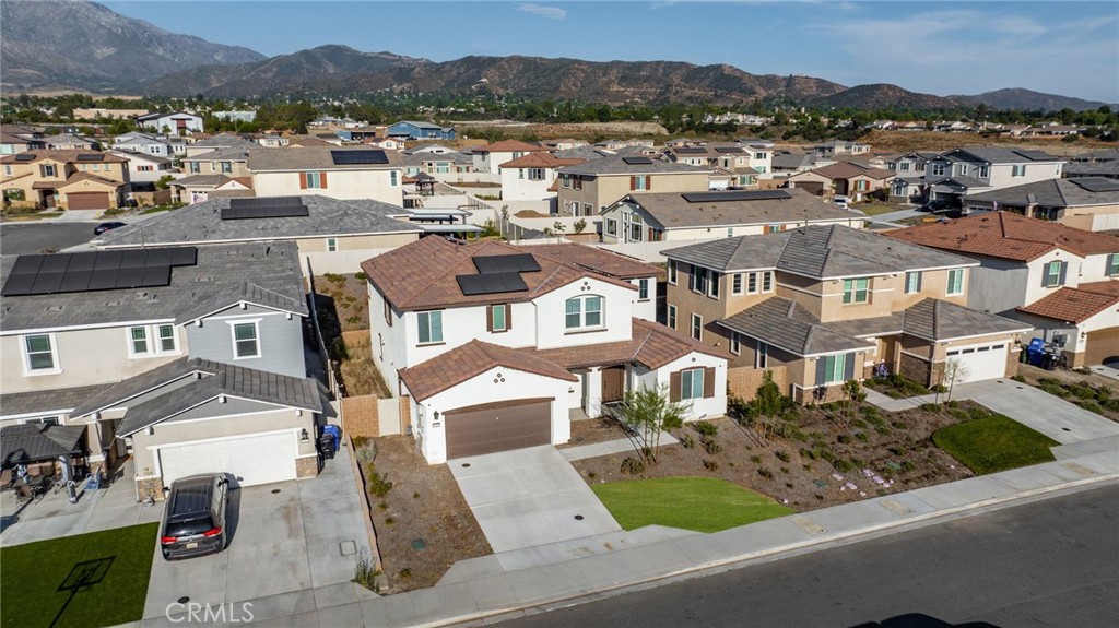 11401 West Serrano Square Yucaipa, CA 92399 - Photo 41 of 46 an aerial view of residential houses and outdoor space
