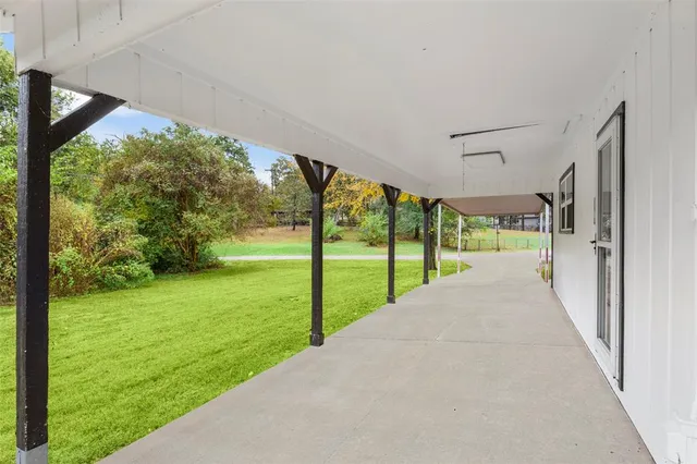 a view of swimming pool with garden
