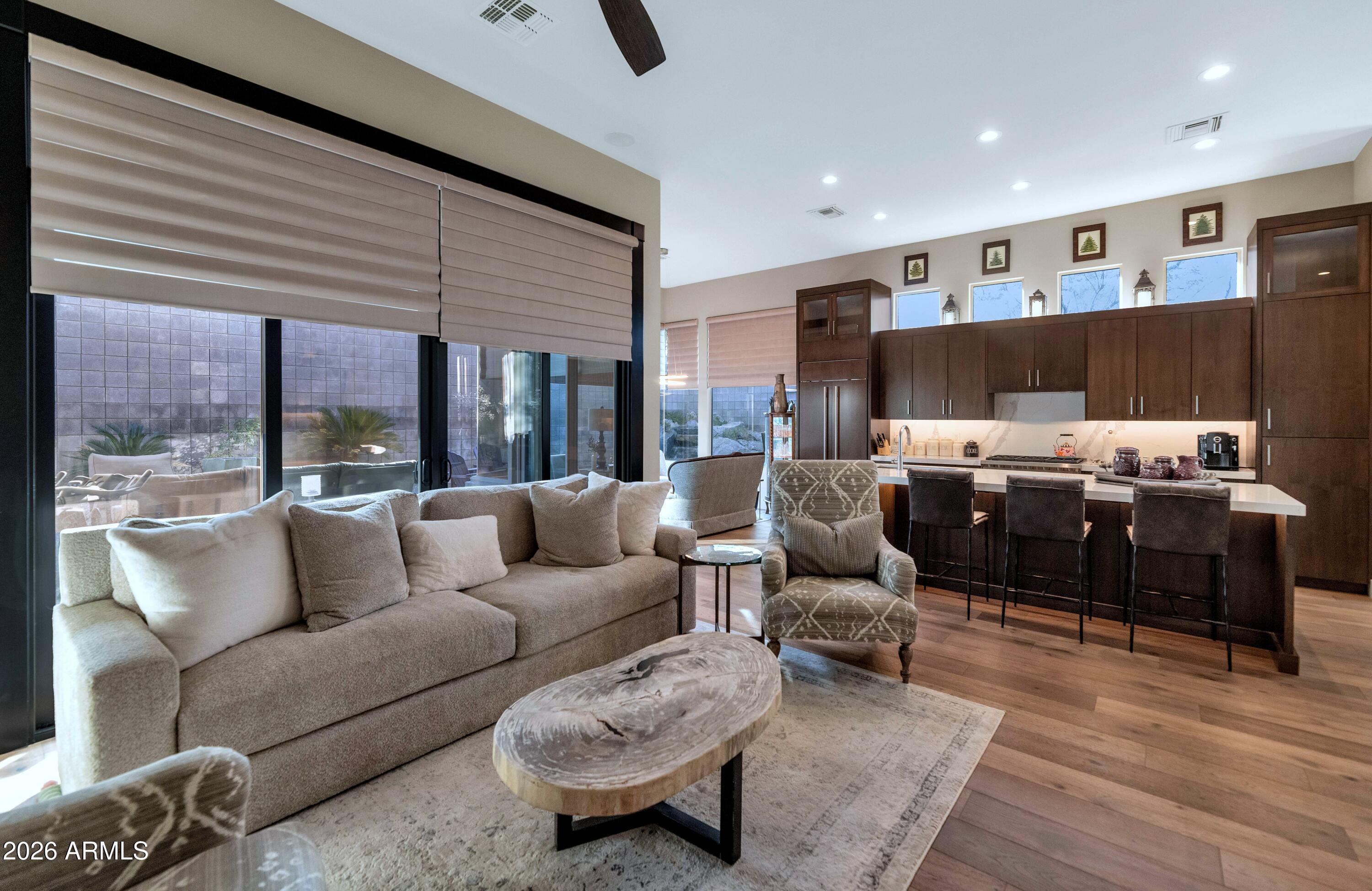 6417 North 30th Way Phoenix, AZ 85016 - Photo 4 of 48 Open Living to Kitchen View