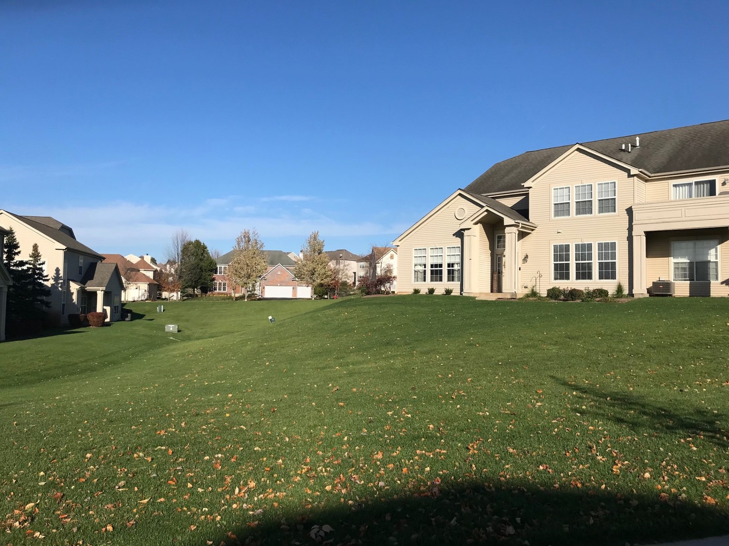 2624 Maple Circle West Dundee, IL 60118 - Photo 33 of 37 a view of a white house with a big yard and large trees